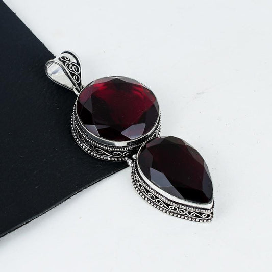 Red Garnet Gemstone Pendant