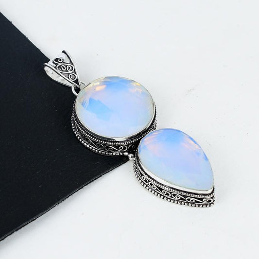 Milky White Opal Gemstone Pendant