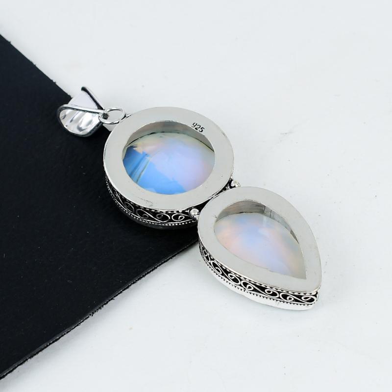 Milky White Opal Gemstone Pendant
