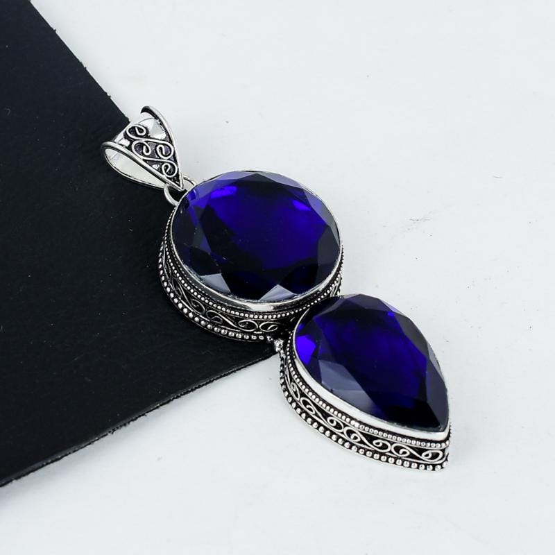 Blue Sapphire Gemstone Pendant