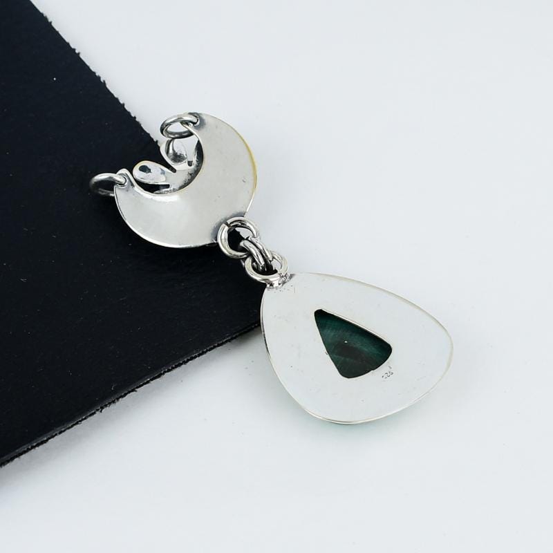 Green Malachite Gemstone Pendant