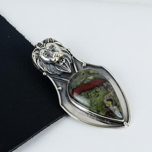 Green Dragon Blood Gemstone Pendant