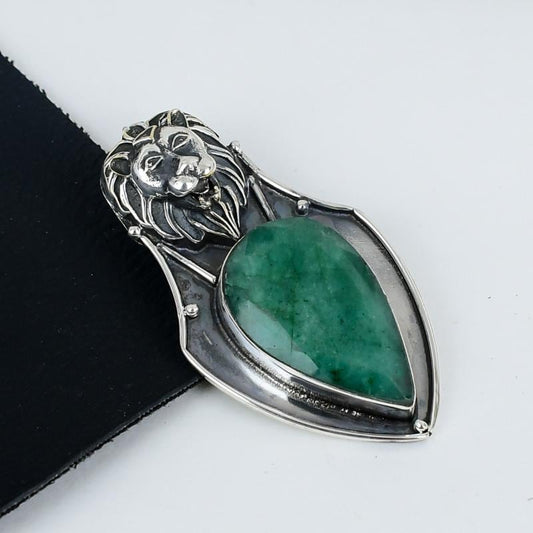 Green Emerald Gemstone Pendant
