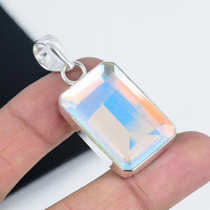 Rainbow Topaz Gemstone Pendant