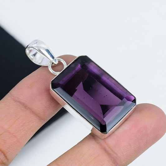 Purple Amethyst Gemstone Pendant