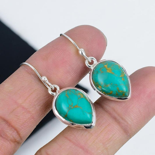 Sterling Silver Arizona Turquoise Earrings
