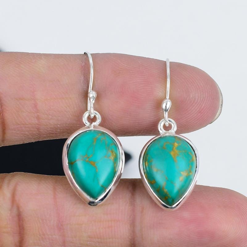 Sterling Silver Arizona Turquoise Earrings