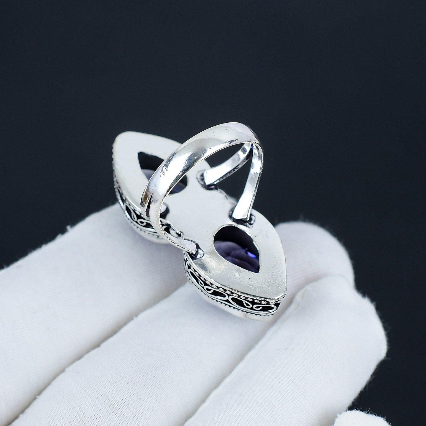 Purple Amethyst Gemstone Ring