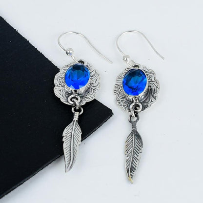 London Blue Topaz Gemstone Earrings