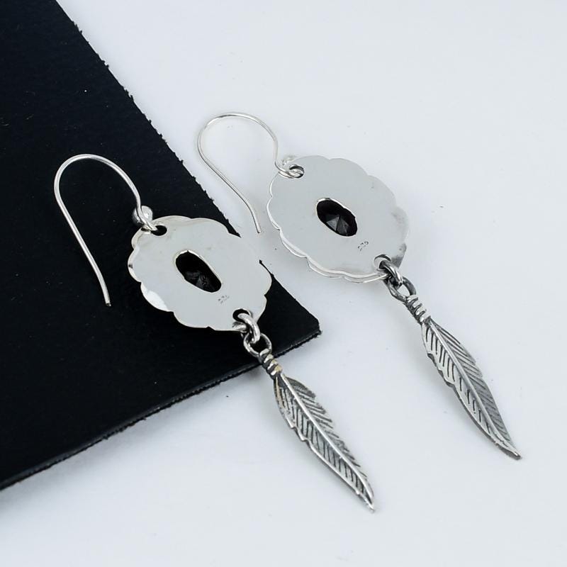 Purple Amethyst Sterling Silver Earrings