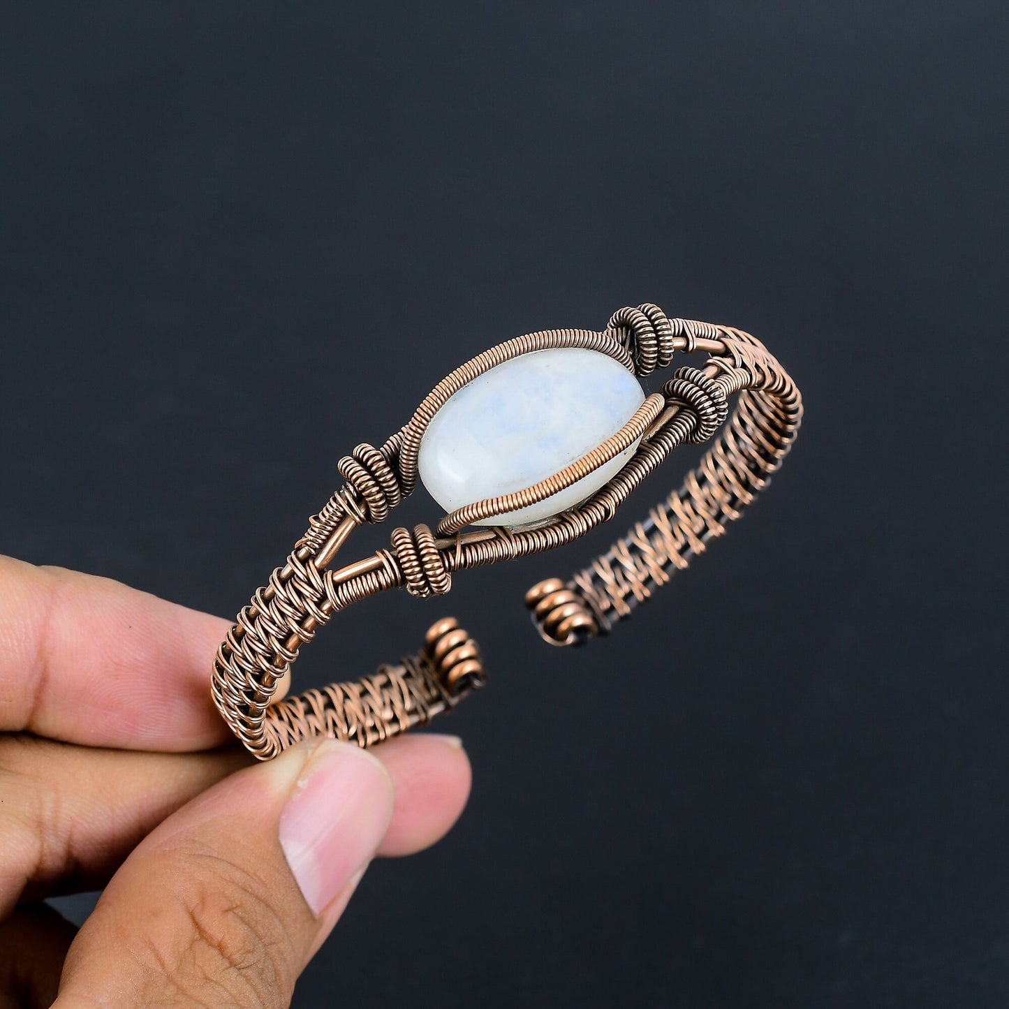 Rainbow Moonstone Gemstone Bracelet