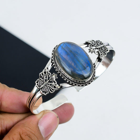 Blue Labradorite Gemstone Bangle