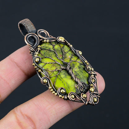 Green Atlantisite Gemstone Pendant