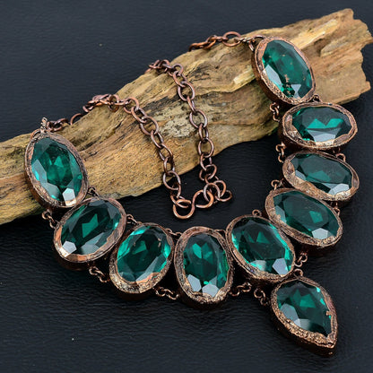 Blue Aquamarine Gemstone Necklace