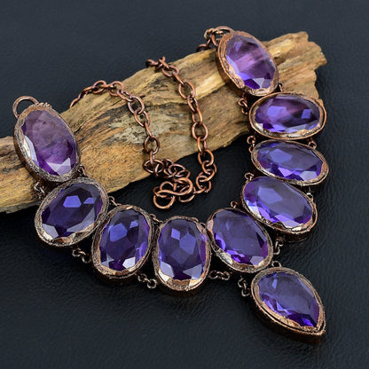 Blue Iolite Gemstone Necklace