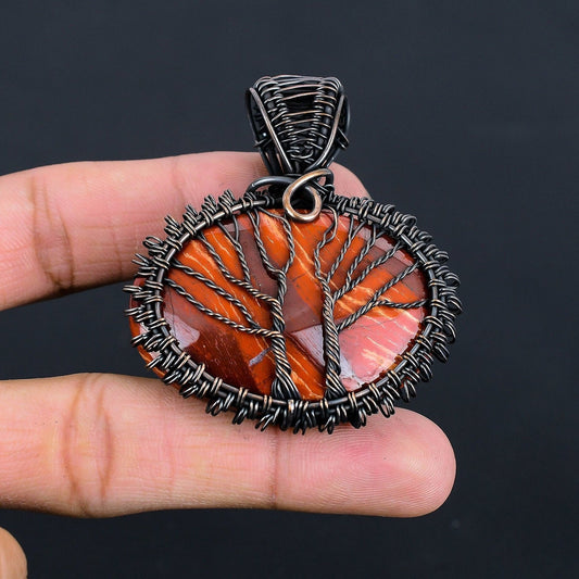 Red Jasper Gemstone Pendant