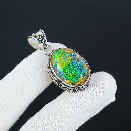 White Opal Gemstone Pendant