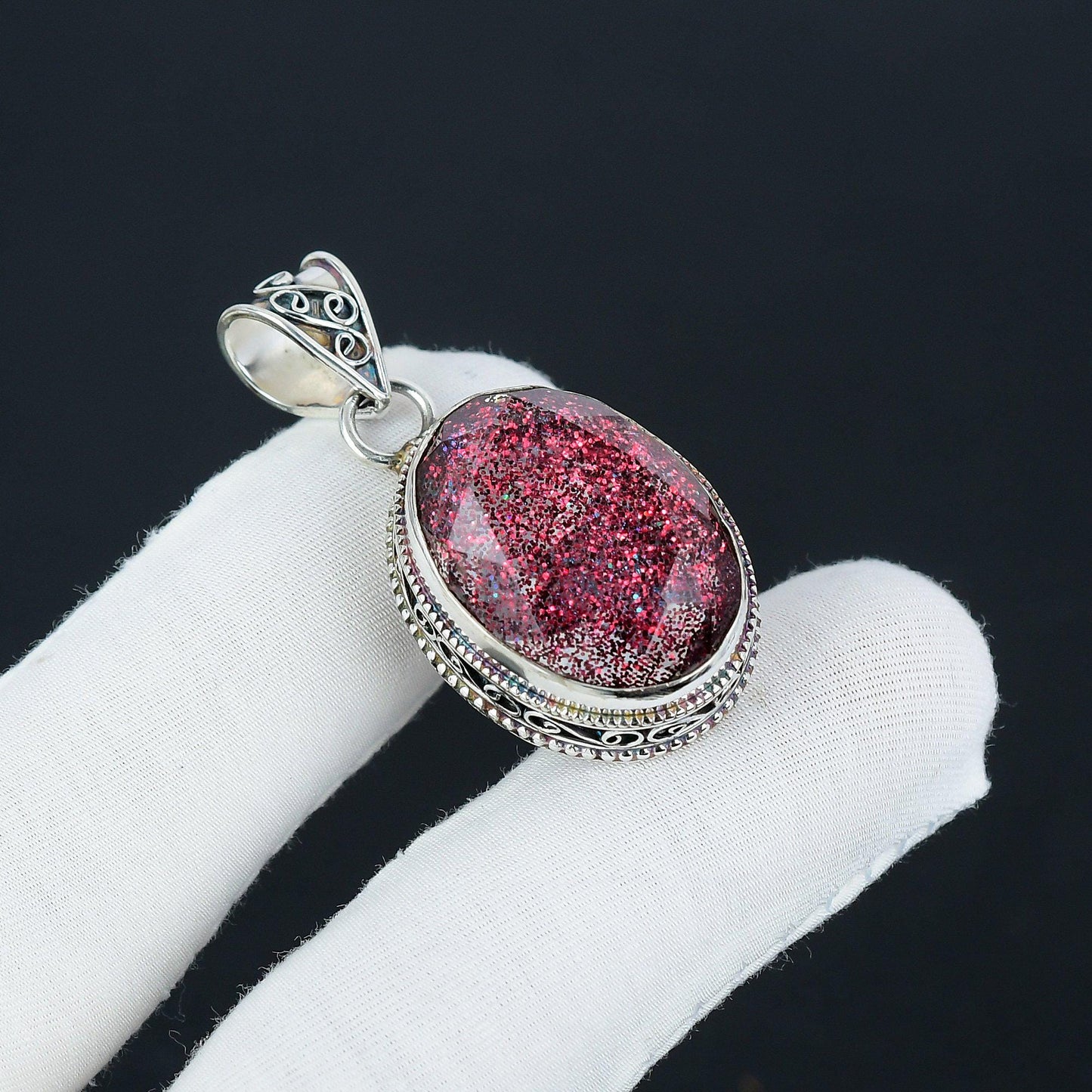 White Opal Gemstone Pendant