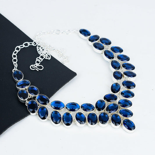 Blue Sapphire Gemstone Necklace