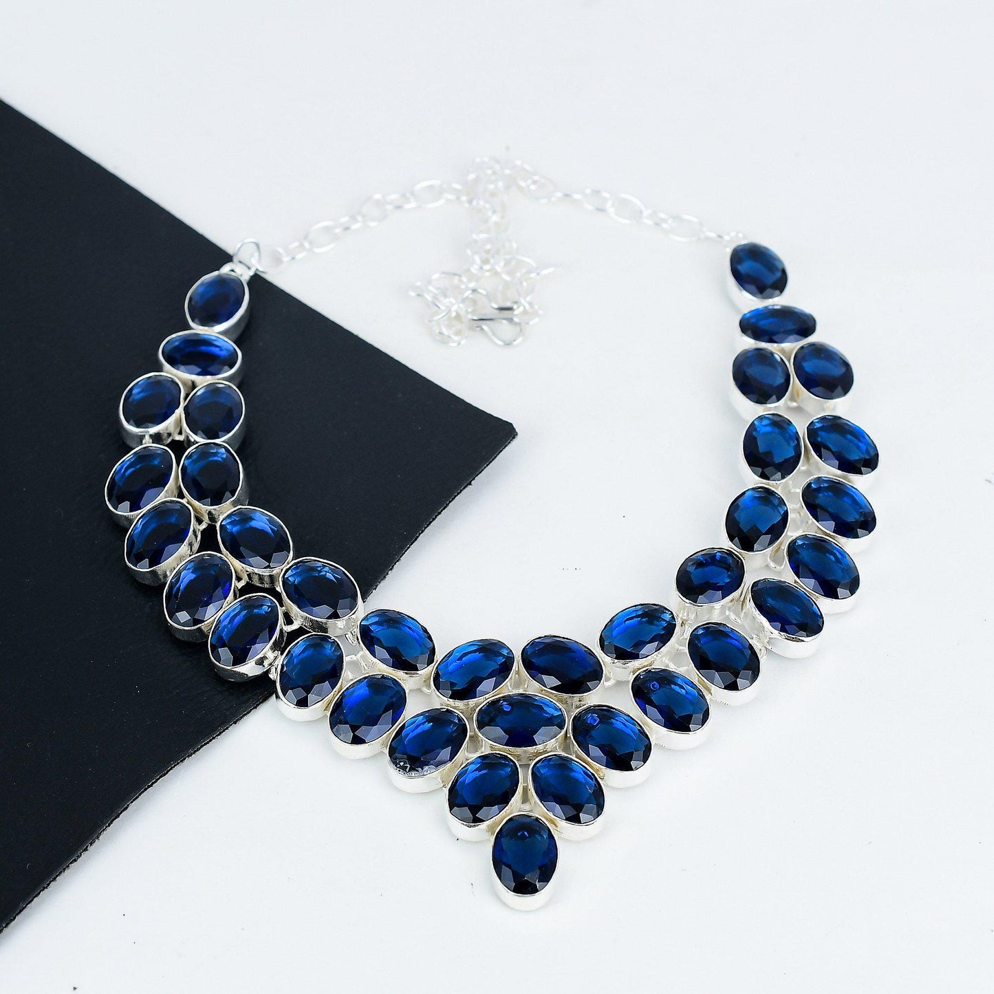 Blue Sapphire Gemstone Necklace
