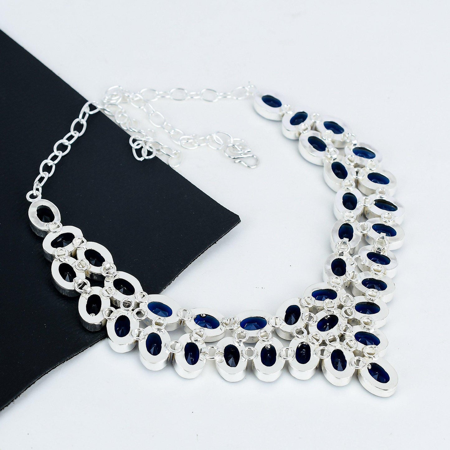 Blue Sapphire Gemstone Necklace