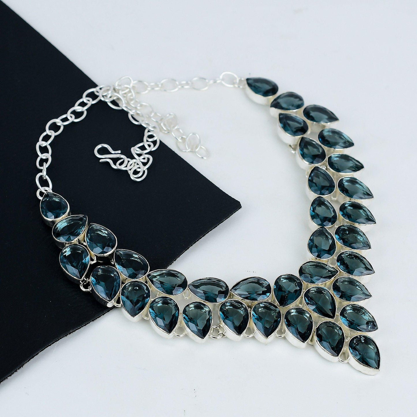 Indicolite Blue Sterling Silver Necklace