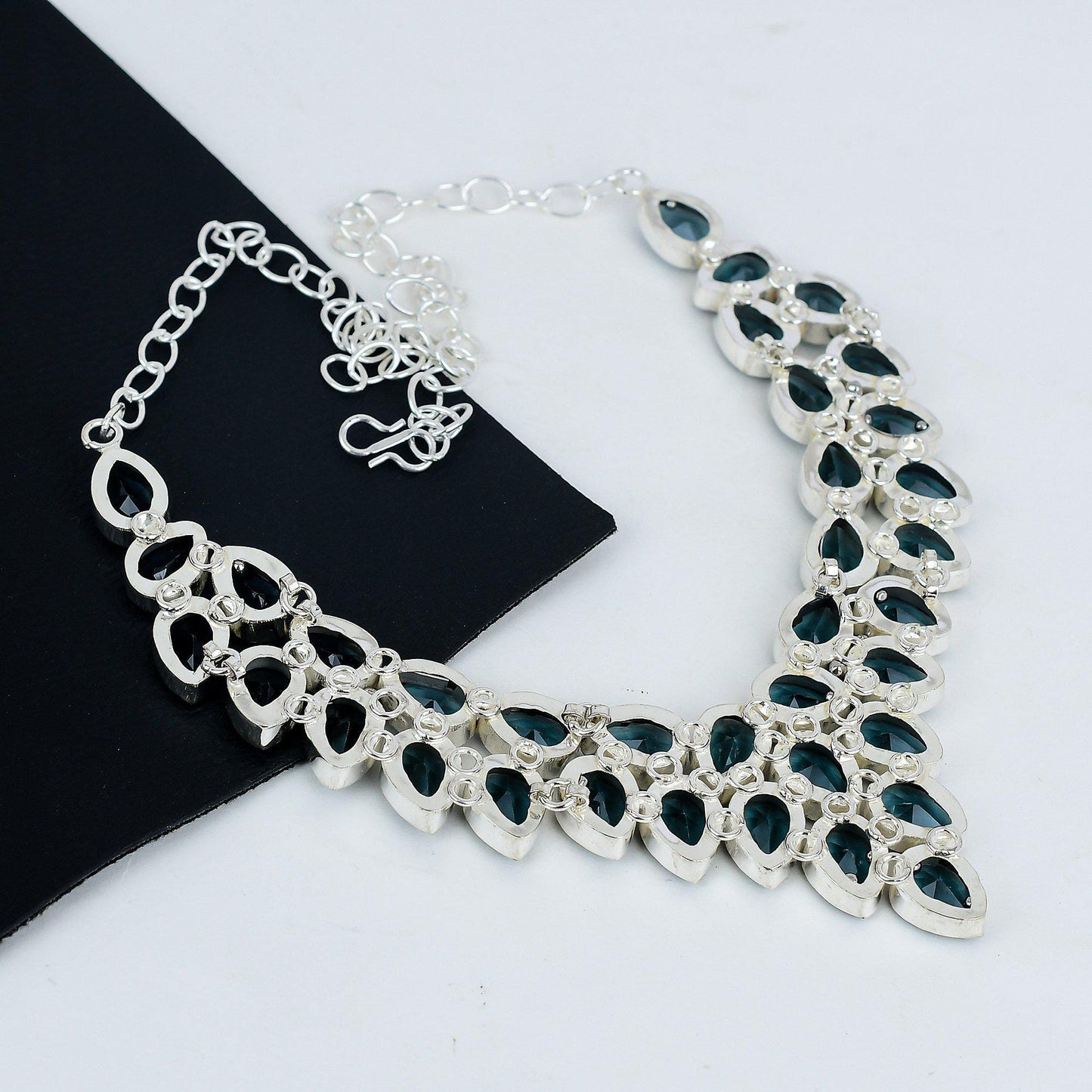 Indicolite Blue Sterling Silver Necklace