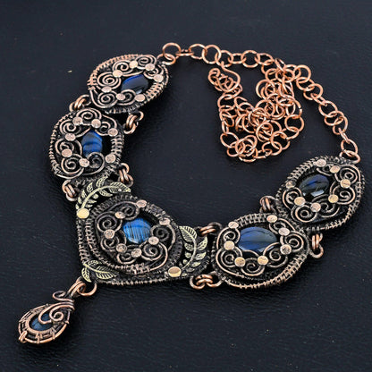 Blue Labradorite Gemstone Necklace