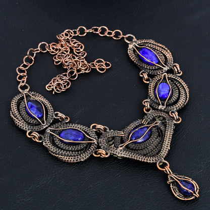 Blue Sapphire Gemstone Necklace