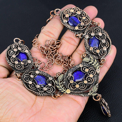Blue Sapphire Gemstone Necklace