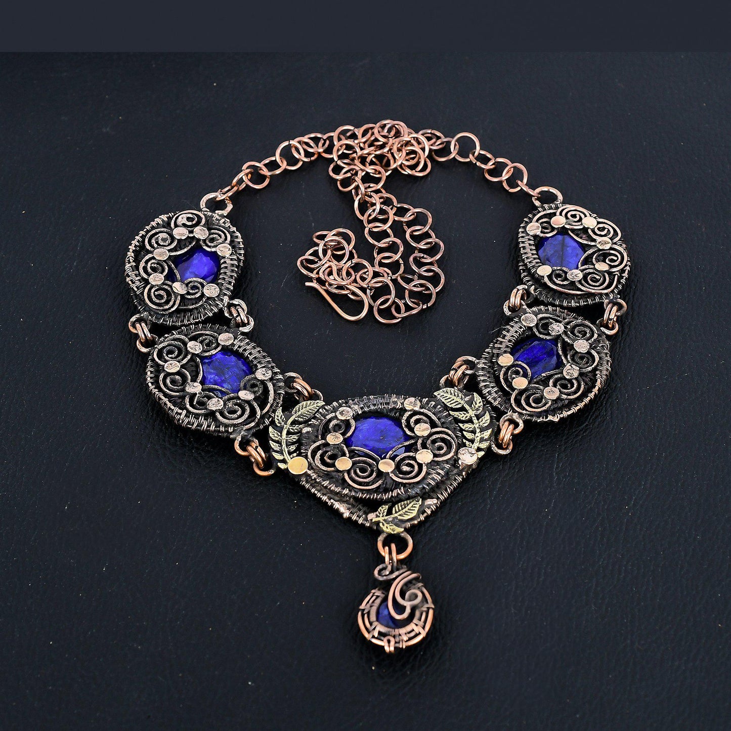 Blue Sapphire Gemstone Necklace
