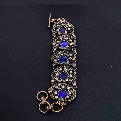 Blue Sapphire Gemstone Bracelet