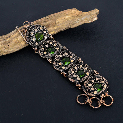 Green Peridot Gemstone Bracelet