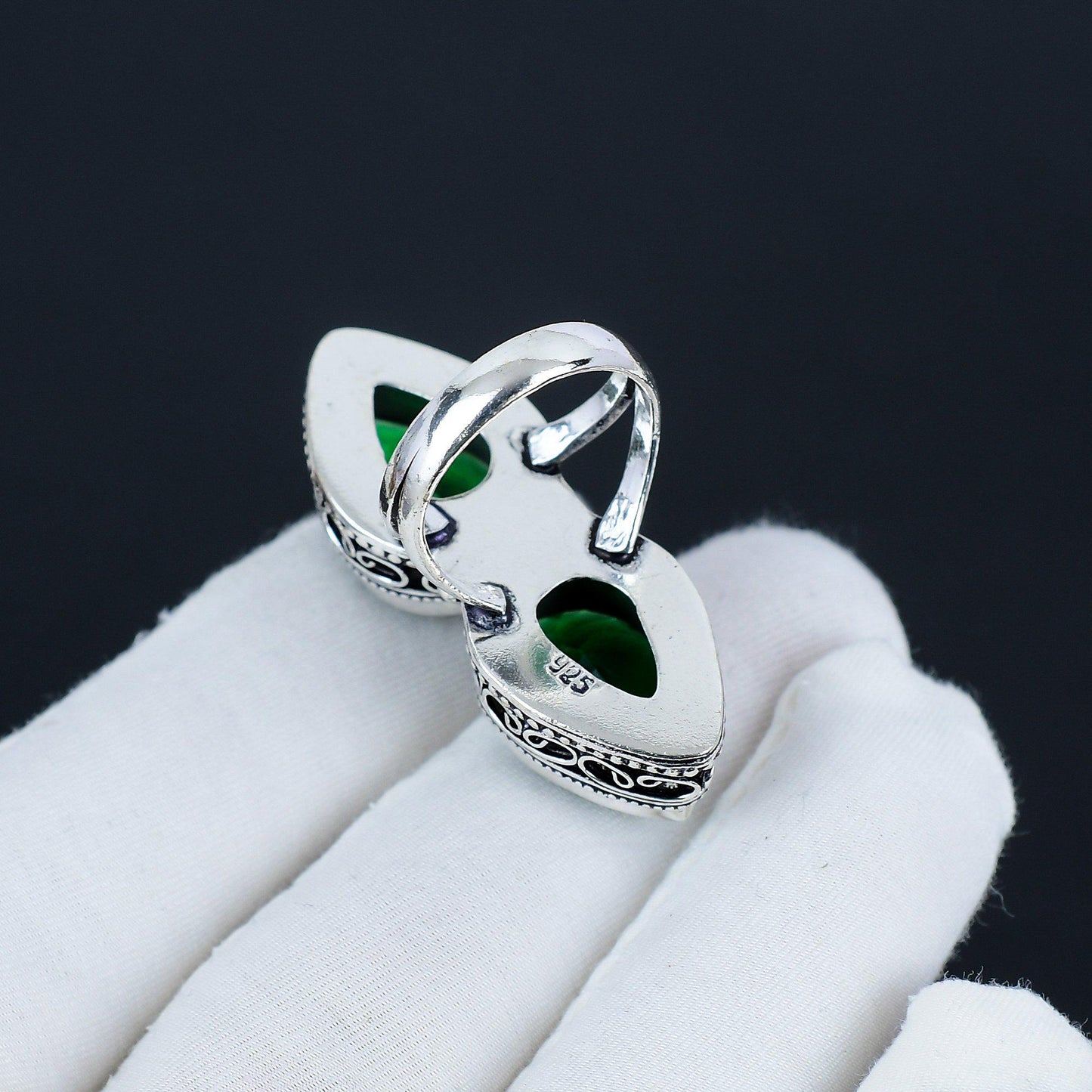 Green Tourmaline Gemstone Ring