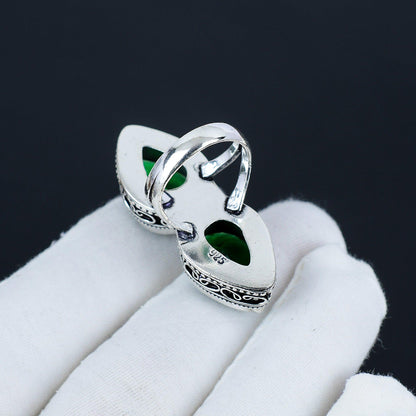 Green Tourmaline Gemstone Ring