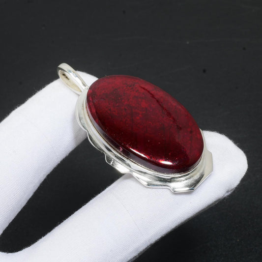 Red Labradorite Gemstone Pendant