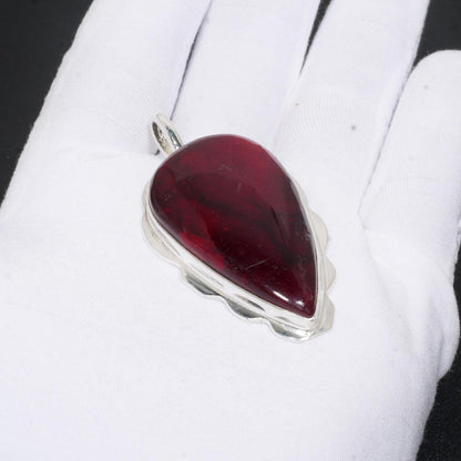 Red Labradorite Gemstone Pendant