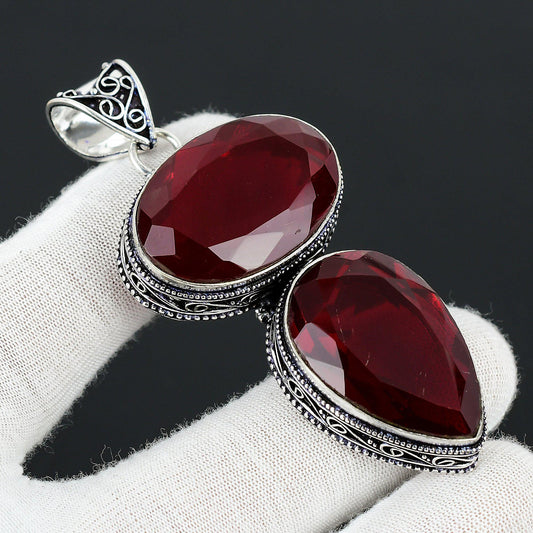 Red Garnet Gemstone Pendant