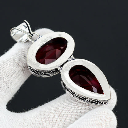 Red Garnet Gemstone Pendant