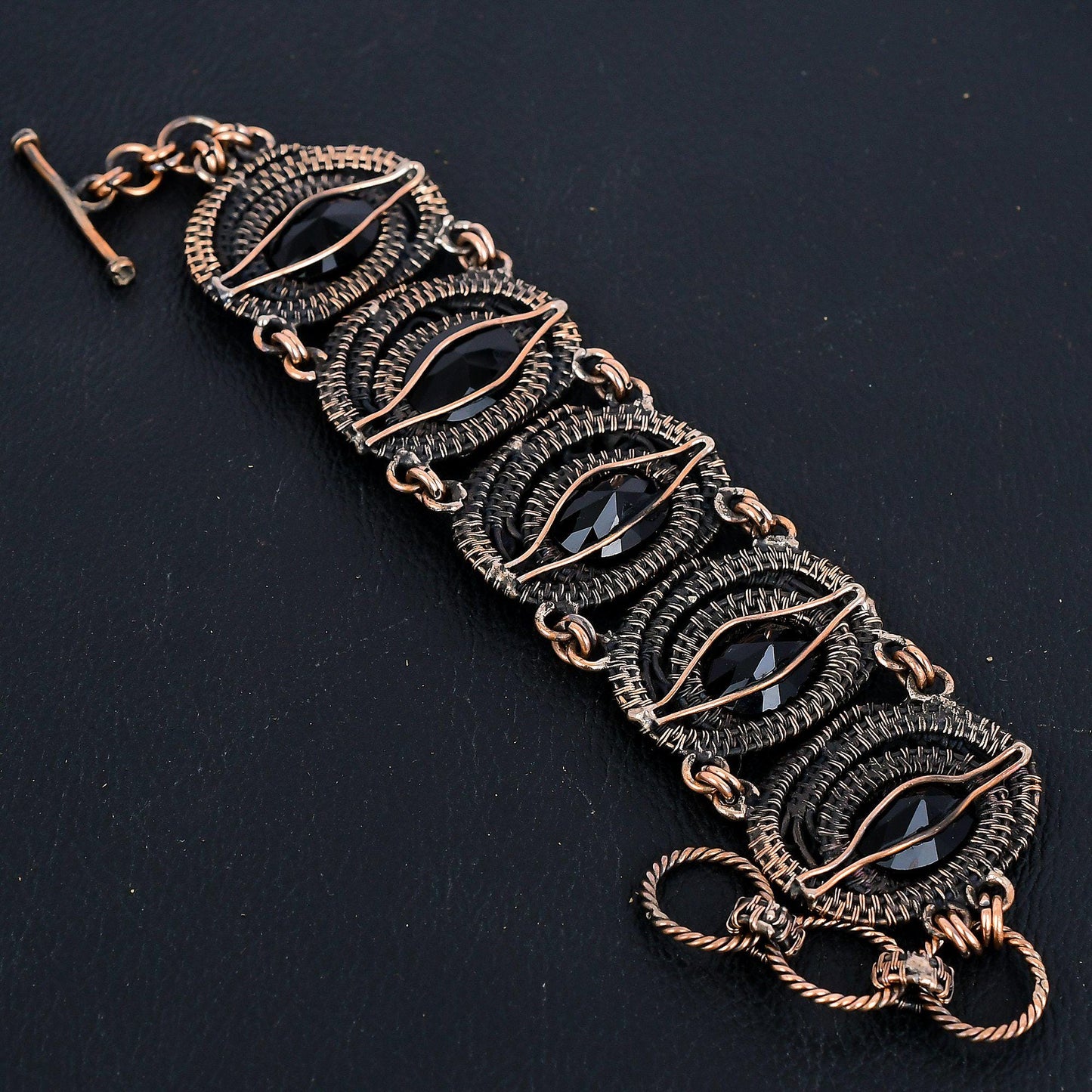 Black Spinel Gemstone Bracelet