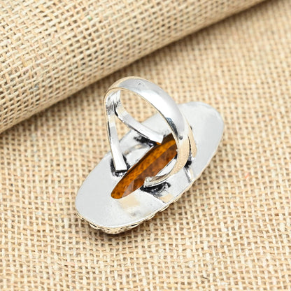 Honey Topaz Sterling Silver Ring