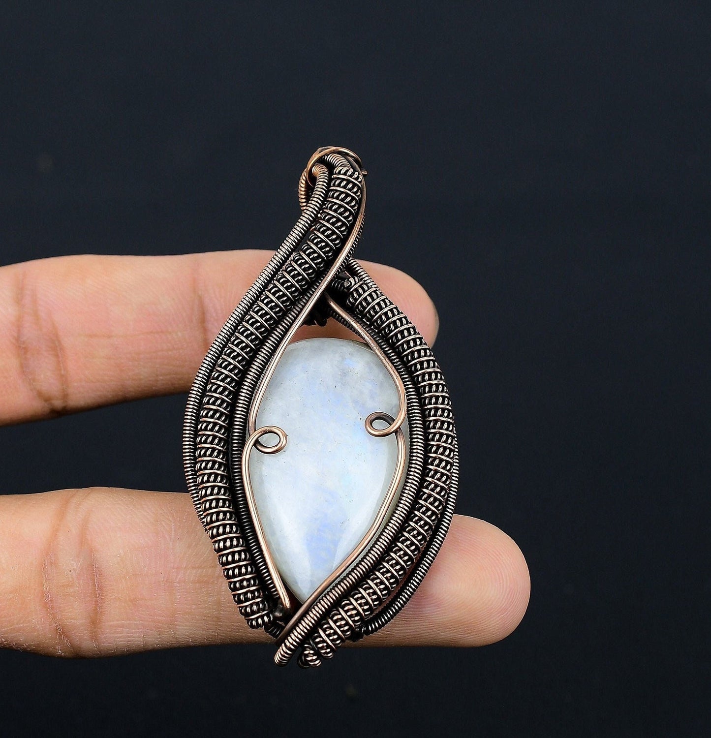 Rainbow Moonstone Gemstone Pendant