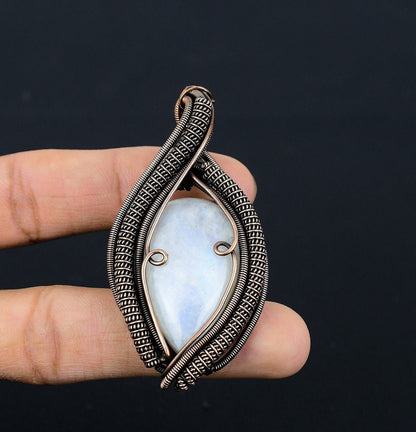 Rainbow Moonstone Gemstone Pendant