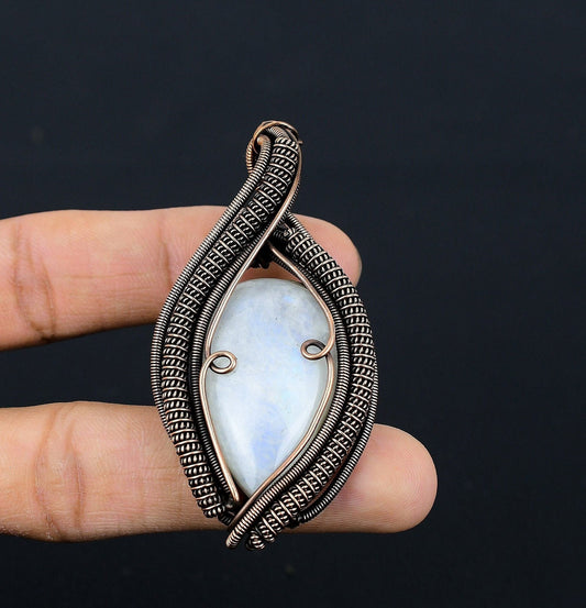 Rainbow Moonstone Gemstone Pendant