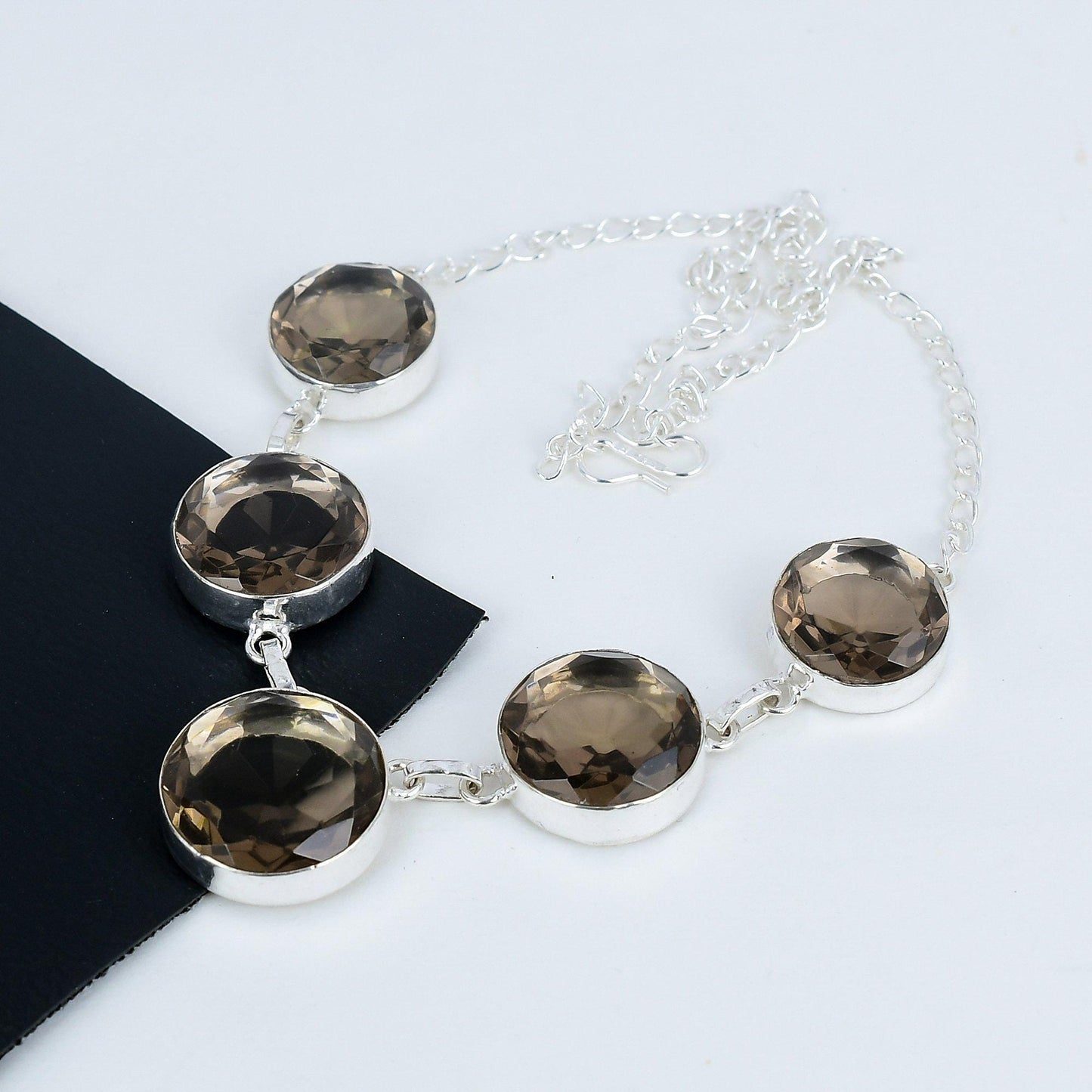 Smoky Brown Topaz Gemstone Necklace