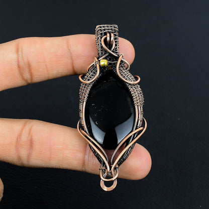 Black Onyx Gemstone Pendant