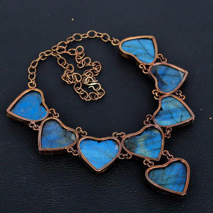 Blue Labradorite Gemstone Necklace