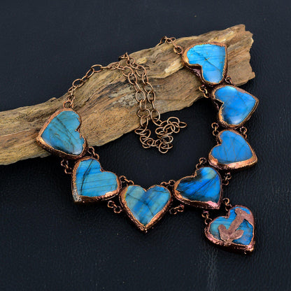 Blue Labradorite Gemstone Necklace