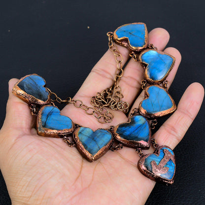 Blue Labradorite Gemstone Necklace