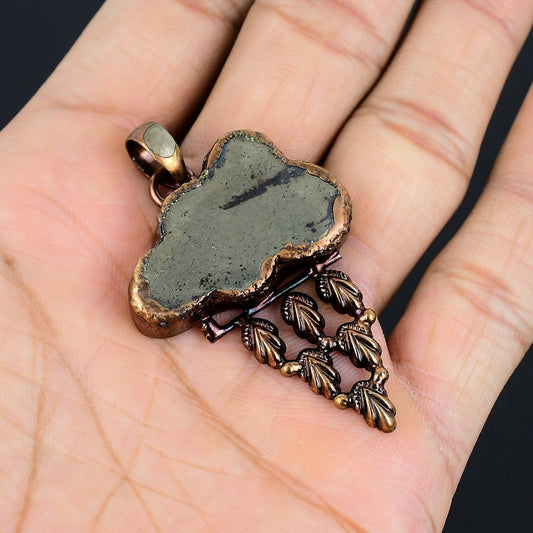 Golden Pyrite Gemstone Pendant